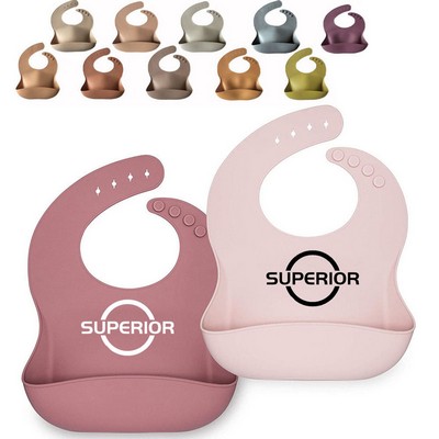 Adjustable Silicone Bibs for Babies