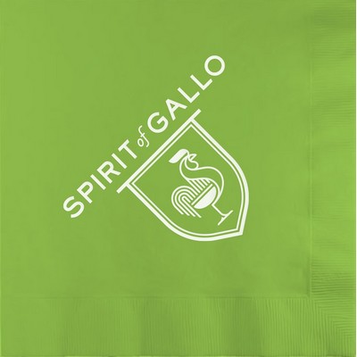 Lime Green 3-Ply Luncheon Napkins - 1-Color Screen Print