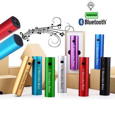 Bluetooth Speaker Power Bank 4000mAh