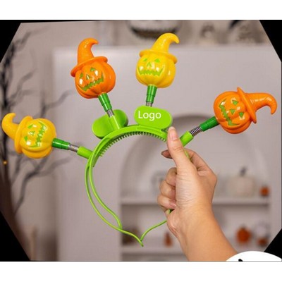 Halloween Jack-o'-Lantern Light Up Headband