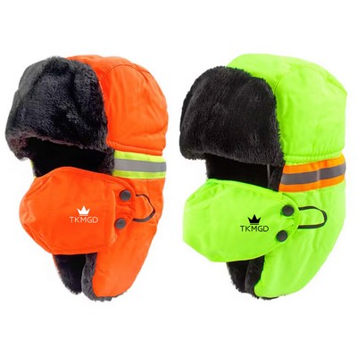 Winter Warm Hat With Polyester Surface