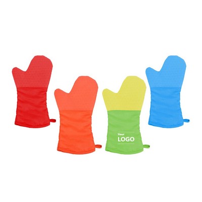 Silicone Baking Gloves w/Cotton Lining