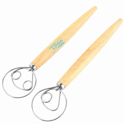 13" Wooden Handle Egg Beater