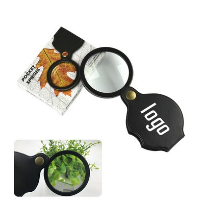 Rotating Magnifier Pocket Magnifying Glass MOQ 100PCS