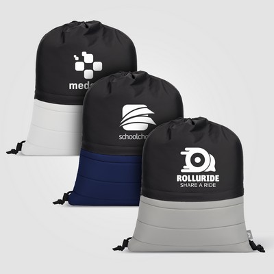 SportStyle rPET Nylon Drawstring Bag - Silkscreen