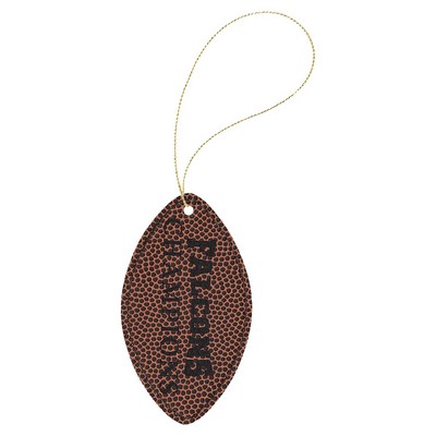 Football Leatherette Ornament with String
