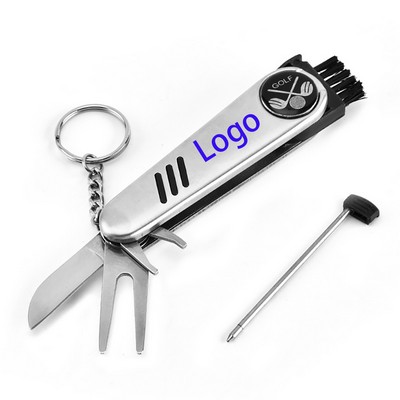 6" 1 Multifunctional Golf Divot Tool Kit