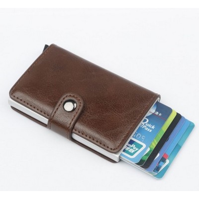 RFID Blocking Leather Card Holder