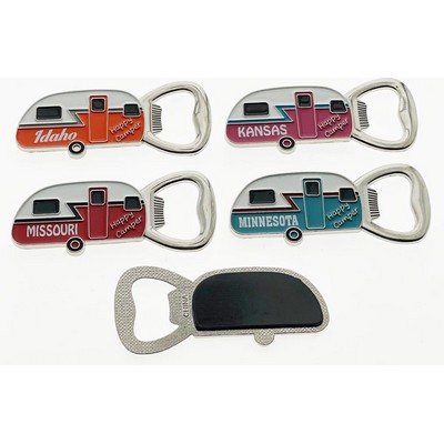 Happy Camper Bottle Opener w/Magnet