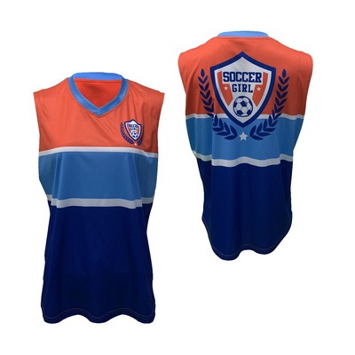 Women's/Girls Sleeveless V Neck Shirt