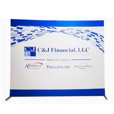 8' Backdrop Display Tension Fabric Display Backdrop Fabric Banner Stand 99 x 91 Display Banner