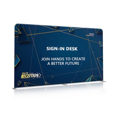 236 x 91" Tension Fabric Display 20' Booth Backdrop Fabric Banner Stand w / Carry Bag