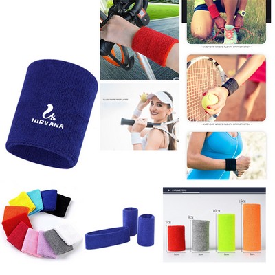 Cotton Sweatband Sports Wristband