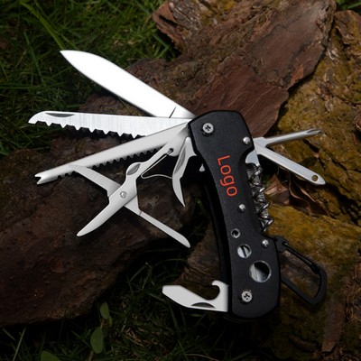 Tactical 14-in-1 Stainless Steel Multi-Tool with Sheath