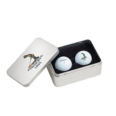 Titleist® 2-Ball Tin with Custom Lid
