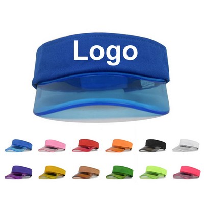 Clear Brim PVC Sun Visor Hat