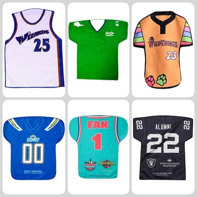 Jersey Rally Towel w/ Full Bleed Custom Sublimation