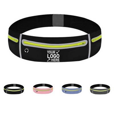 Slim Reflective Waist Pack Pouch