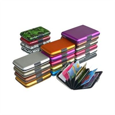 6 Pockets Aluminum Credit Card Case Holder