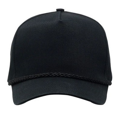 Cobra 5 Panel Twill Snap Back Golf Cap w/Rope