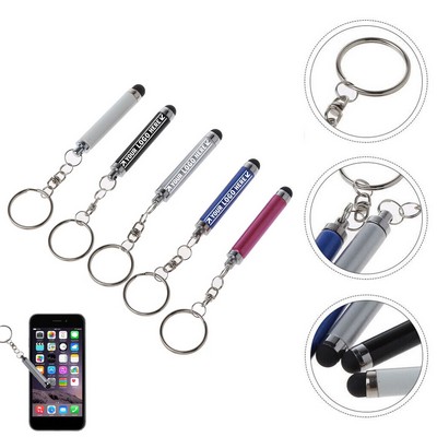 Soft-Touch Stylus Key Chain