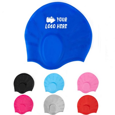 Adult Swimming Cap w/ Earflap Design