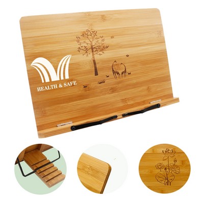 Bamboo And Wooden Adjustable Reading Holder