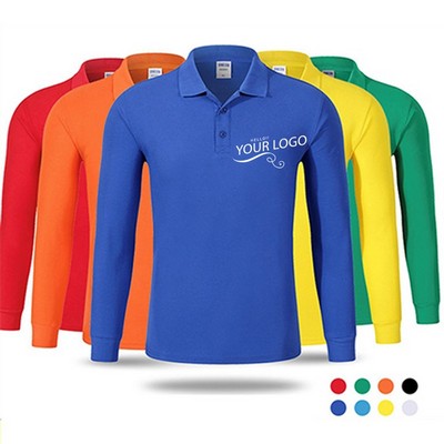 Customized Polo Shirts with Long Sleeves For Work
