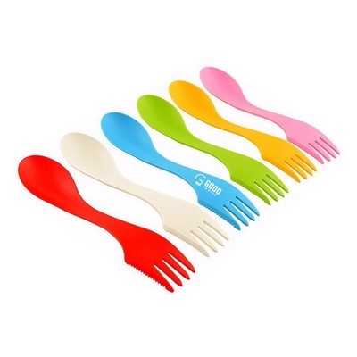 3" 1 Multi-functional Plastic Knife Fork Spoon