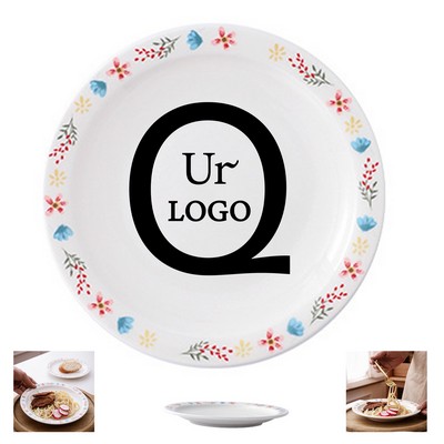 7.25" Retro Floral Dinner Plate