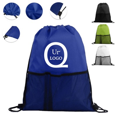 13.8X16.54" Terylene Drawstring Backpack