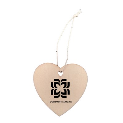 Hanging Wooden Love Heart for Decoration
