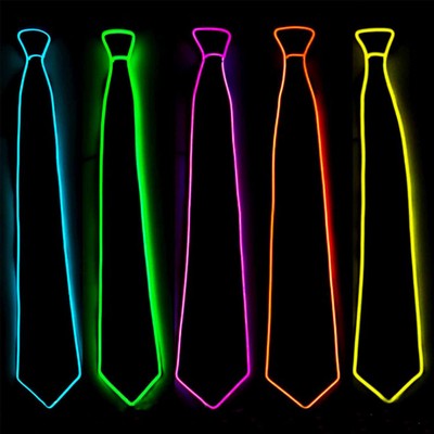LED Light-Up Polyester Necktie