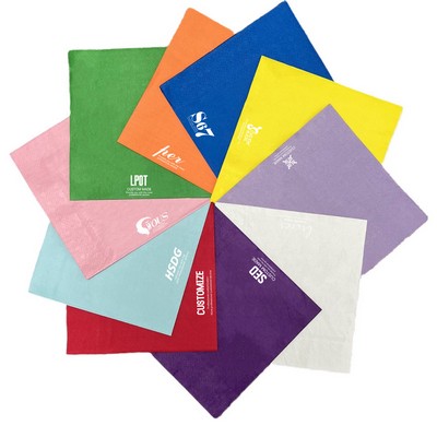 2 Ply 5'' Custom Colorful Cocktail Napkins