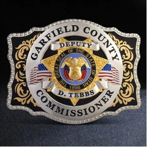 Two Tone Belt Buckle with Color Fills