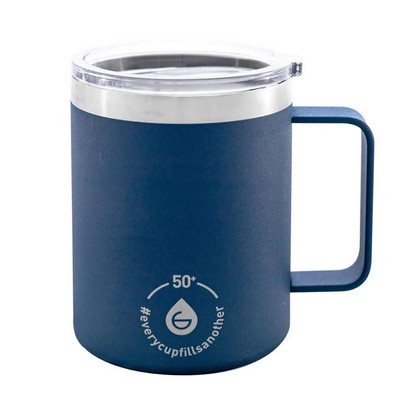 Drinkware: Everest Stainless Steel Insulated Mug 14 oz Blue