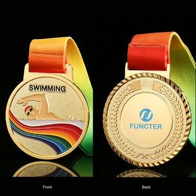 Swimming Champion Medal Winner Medals for Competition, Award Celebration