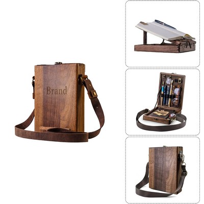 Multifunctional Wooden Handmade Crossbody Postman Bag