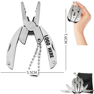 Mini Keychain Set 6-in-1 Multitool Plier