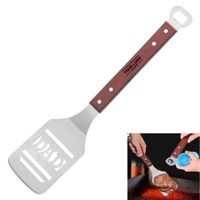 Stainless Steel Steak Spatula Durable Hangable Frying Tool