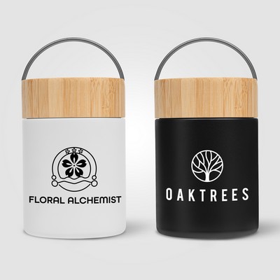 Reborn Recycled Stainless Steel Food Container - 17 oz. - Silkscreen