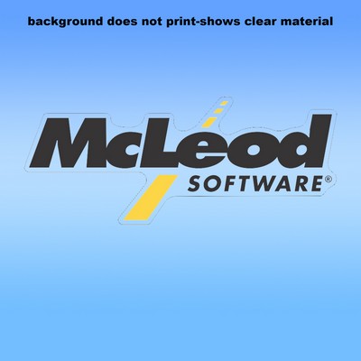 Clear Removable Glass Decals (4"X7") - Removeable. Repositionable. Custom Shape