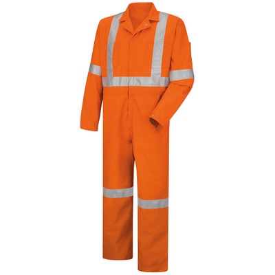 Red Kap® Hi-Visibility Zip-Front Coverall With CSA Compliant Reflective Trim