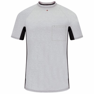 Bulwark® Men's FR Short Sleeve Base Layer with Concealed Chest Pocket