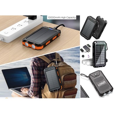 Portable Compass Solar Power Bank 10000mAh