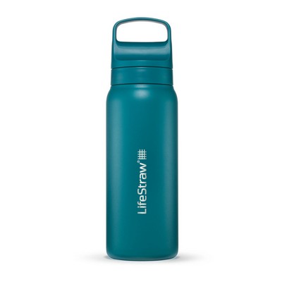 Lifestraw Go 24 Oz. Stainless Steel Filtered Water Bottle Laguna Teal