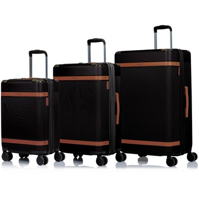 Champs Luggage Vintage Air Luggage Set Size 3 Pieces - Black