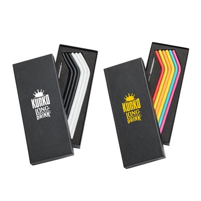 Savor 6pc Silicone Straw Set