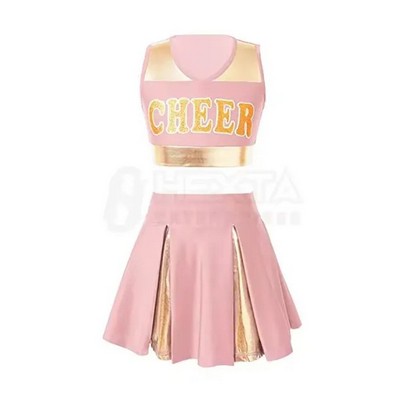 Cheerleading Uniform w/Box Pleated Skirt