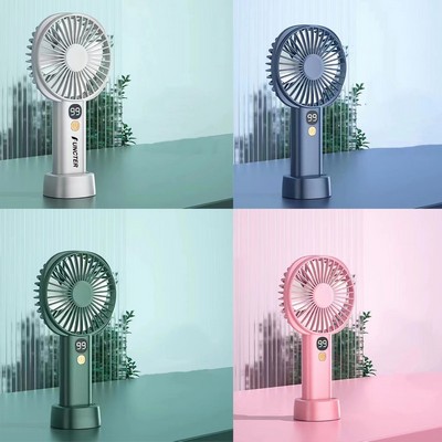 USB Handheld Portable Fan With 4000mAh Battery Personal Fans Rechargeable